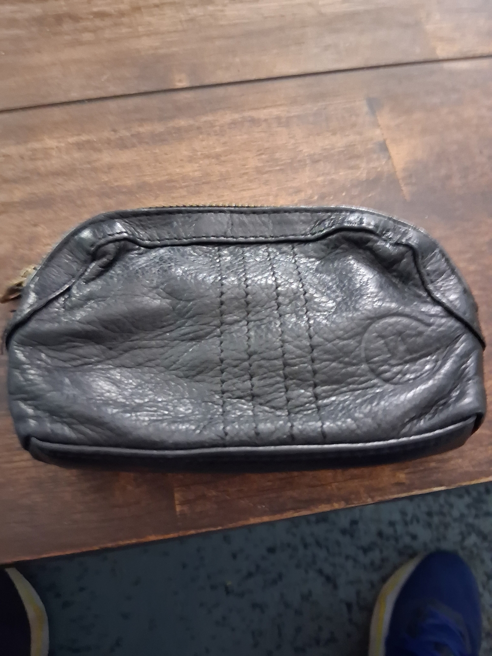 Black Soft Leather Coin or Card Small Purse From Wanderers Travel